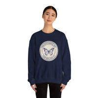 Butterfly Inn Crewneck Sweatshirt, Cozy Gift, Nature Lover Apparel, Unique Travel Souvenir, Fall Fashion Top, Unisex Sweatshirt