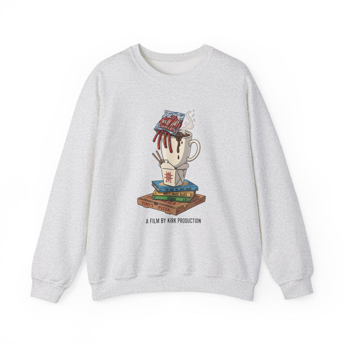 Cozy Movie Night Sweatshirt – Perfect for Book Lovers, Gift for Film Buffs, Unisex Crewneck, Relaxation, Cozy Vibe