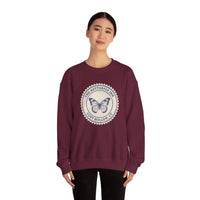 Butterfly Inn Crewneck Sweatshirt, Cozy Gift, Nature Lover Apparel, Unique Travel Souvenir, Fall Fashion Top, Unisex Sweatshirt