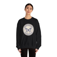 Butterfly Inn Crewneck Sweatshirt, Cozy Gift, Nature Lover Apparel, Unique Travel Souvenir, Fall Fashion Top, Unisex Sweatshirt