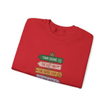 Cozy Directional Sweatshirt | Perfect for Coffee Lovers, Gift for Friends, Casual Fashion, Travel Vibes, Trendy Layering
