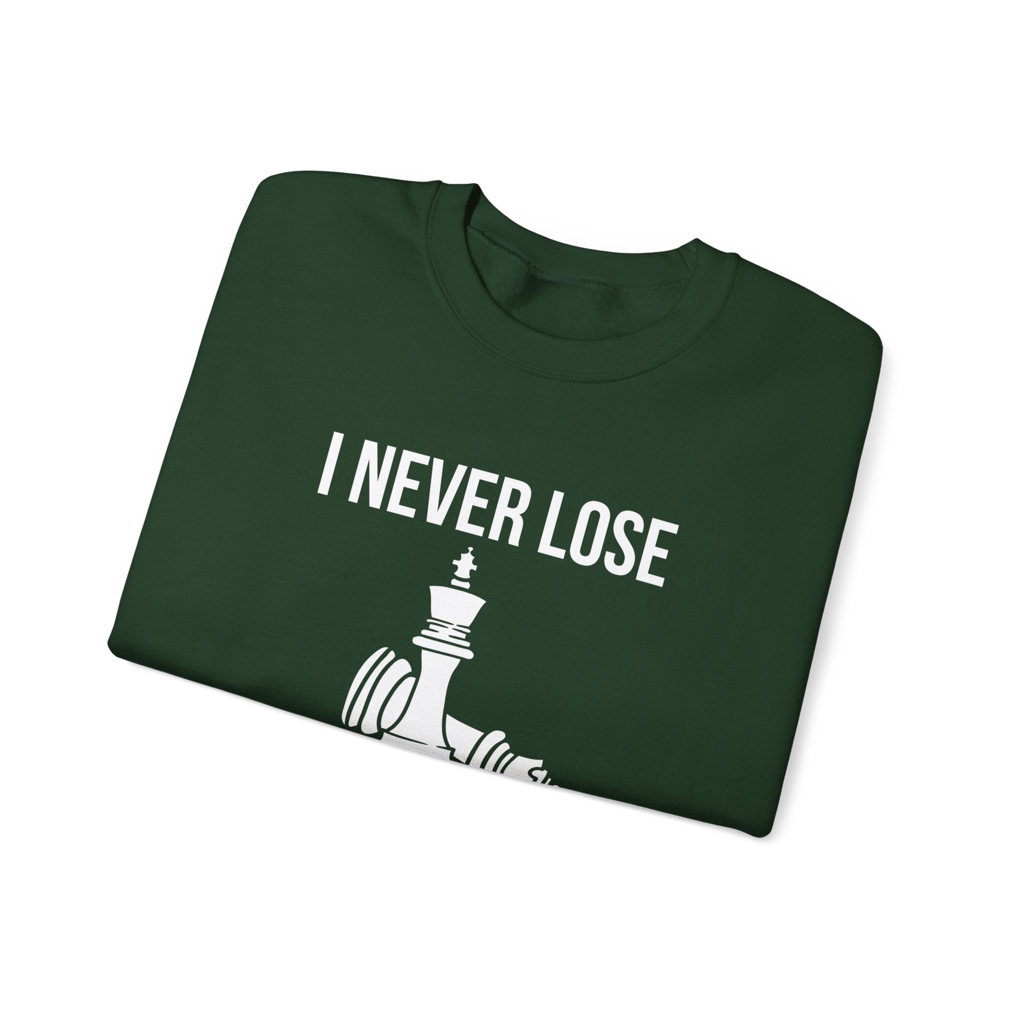 Inspirational Chess Sweatshirt for Growth Mindset, Motivational Crewneck, Perfect Gift for Strategists, Athletes, Coaches, Unisex Hoodie