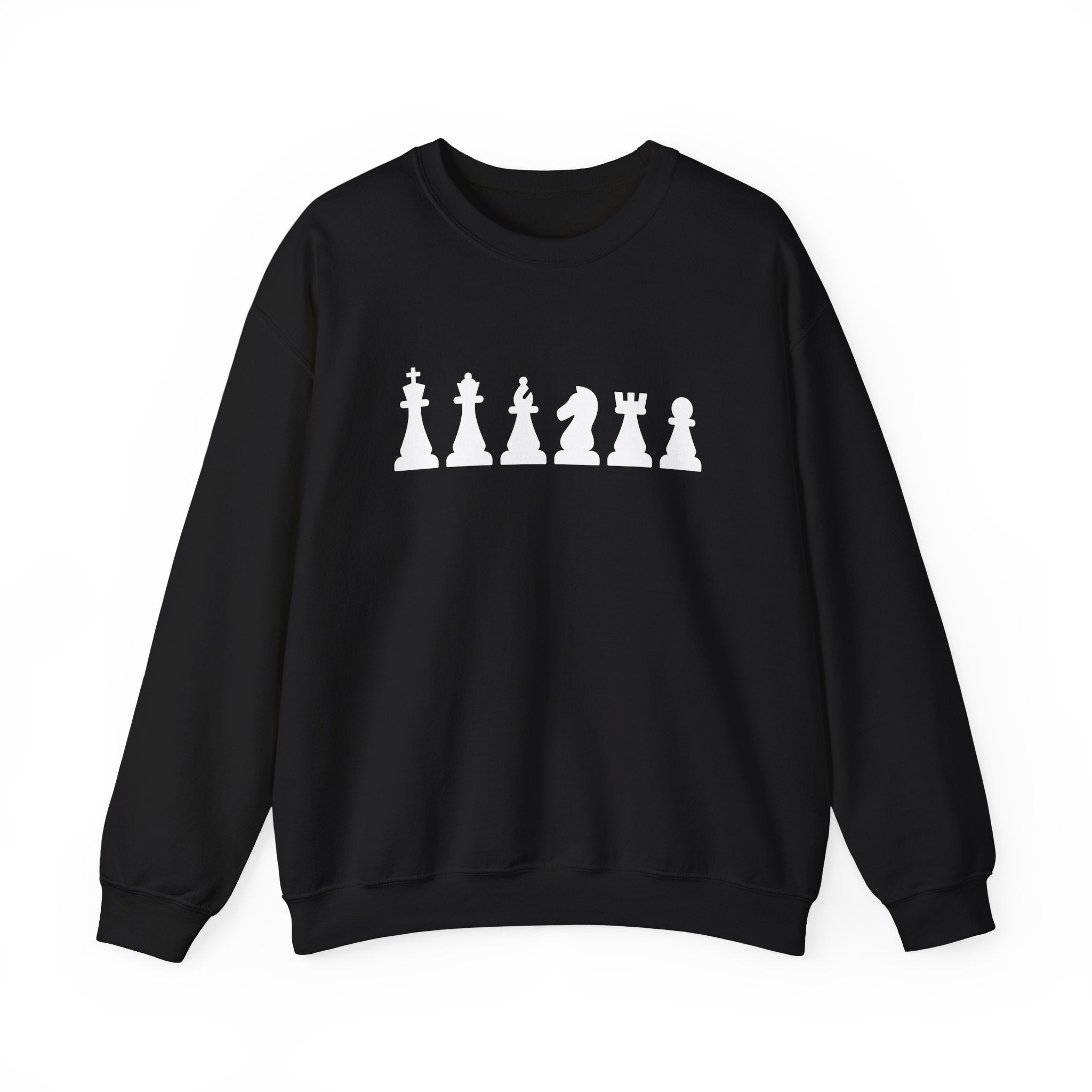 Chess Piece Sweatshirt, Unisex Cozy Crewneck for Chess Lovers, Perfect Gift for Gamers, Casual Wear, Chess Tournament, Strategy Enthusiasts