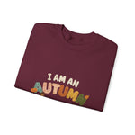 Autumn-Themed Unisex Crewneck Sweatshirt, Cozy Fall Apparel, Perfect for Thanksgiving, Autumn Vibes Gift, Seasonal Wardrobe Essential