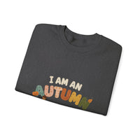 Autumn-Themed Unisex Crewneck Sweatshirt, Cozy Fall Apparel, Perfect for Thanksgiving, Autumn Vibes Gift, Seasonal Wardrobe Essential