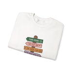 Cozy Directional Sweatshirt | Perfect for Coffee Lovers, Gift for Friends, Casual Fashion, Travel Vibes, Trendy Layering
