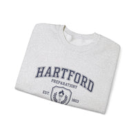 Hartford Prep Crewneck Sweatshirt | Cozy Unisex Pullover for School, Gifts, Graduation, Casual Wear, Comfortable Lounge