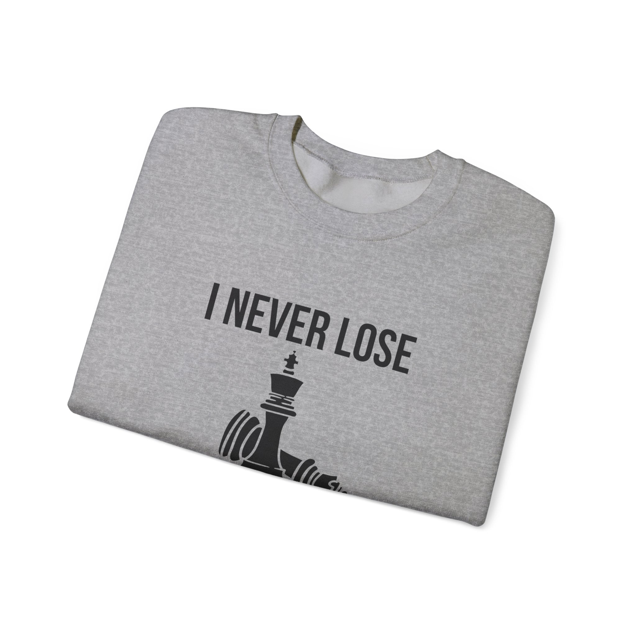 Inspirational Chess Sweatshirt for Growth Mindset, Motivational Crewneck, Perfect Gift for Strategists, Athletes, Coaches, Unisex Hoodie