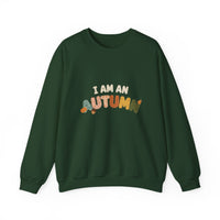 Autumn-Themed Unisex Crewneck Sweatshirt, Cozy Fall Apparel, Perfect for Thanksgiving, Autumn Vibes Gift, Seasonal Wardrobe Essential