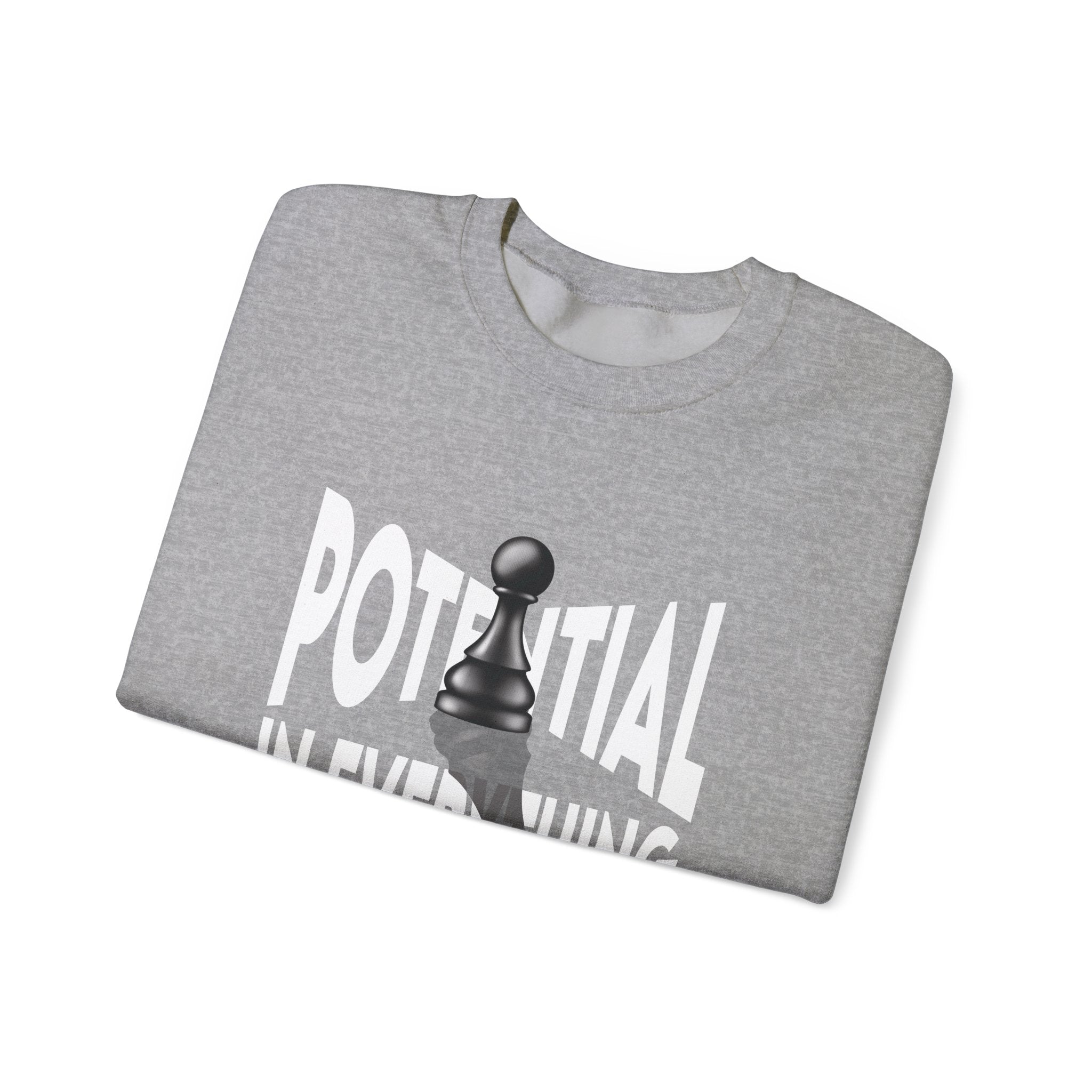 Motivational Crewneck Sweatshirt, Gift for Chess Players, Funny Sweatshirt, Casual Wear, Inspirational Apparel