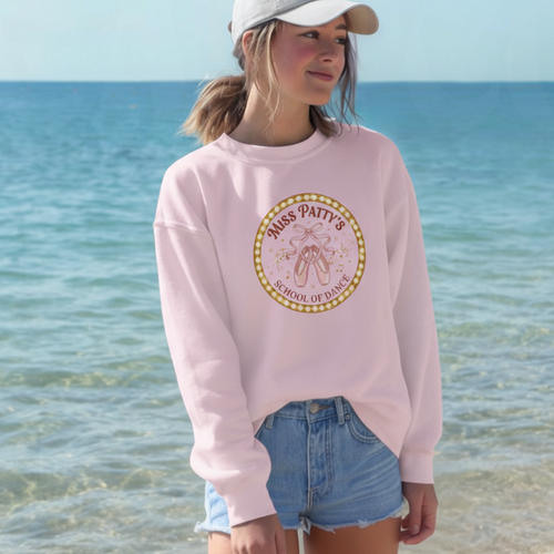 Ballet School Sweatshirt, Dance Apparel, Gift for Dancers, Cozy Crewneck, Unisex Casual Wear, Performance Attire