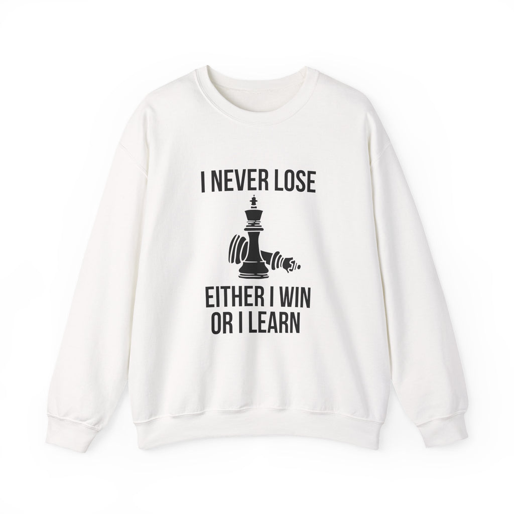 Inspirational Chess Sweatshirt for Growth Mindset, Motivational Crewneck, Perfect Gift for Strategists, Athletes, Coaches, Unisex Hoodie