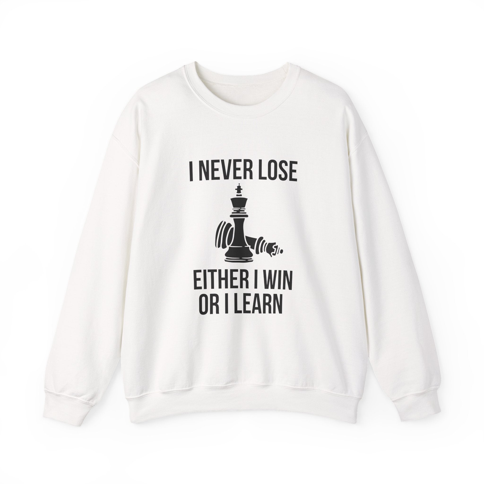 Inspirational Chess Sweatshirt for Growth Mindset, Motivational Crewneck, Perfect Gift for Strategists, Athletes, Coaches, Unisex Hoodie