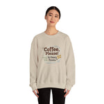 Coffee Lover's Crewneck Sweatshirt | Cozy Gift for Coffee Enthusiasts | Everyday Comfort | Funny Gift for Him or Her