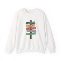 Cozy Directional Sweatshirt | Perfect for Coffee Lovers, Gift for Friends, Casual Fashion, Travel Vibes, Trendy Layering