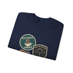 Coffee Lover's Unisex Crewneck Sweatshirt, Cozy Gift Idea for Bookworms, Perfect for Fall, Cozy Nights, Coffee Enthusiasts