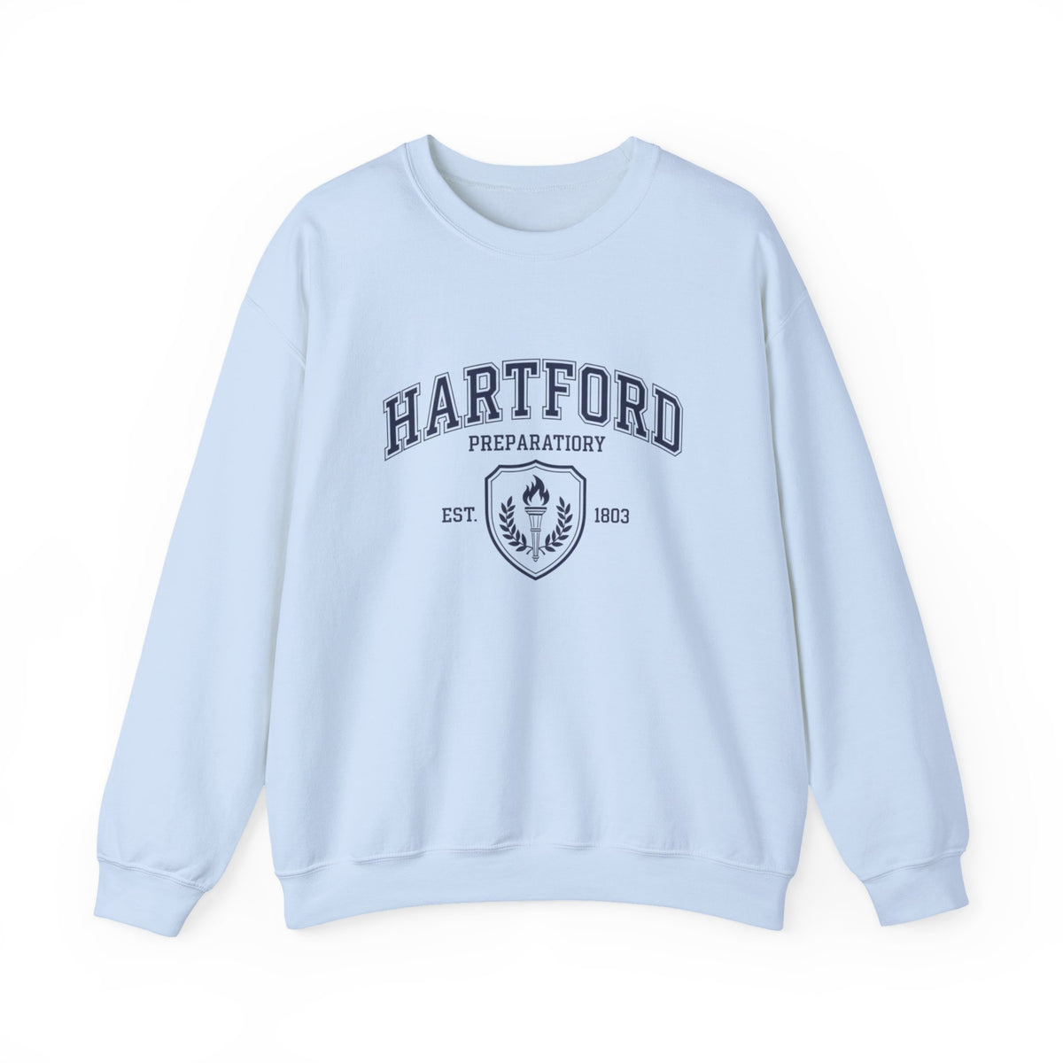 Hartford Prep Crewneck Sweatshirt | Cozy Unisex Pullover for School, Gifts, Graduation, Casual Wear, Comfortable Lounge