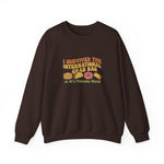 I Survived the International Crab Bag Crewneck Sweatshirt, Funny Foodie Apparel, Gift for Food Lovers, Casual Wear, Culinary Event Sweater