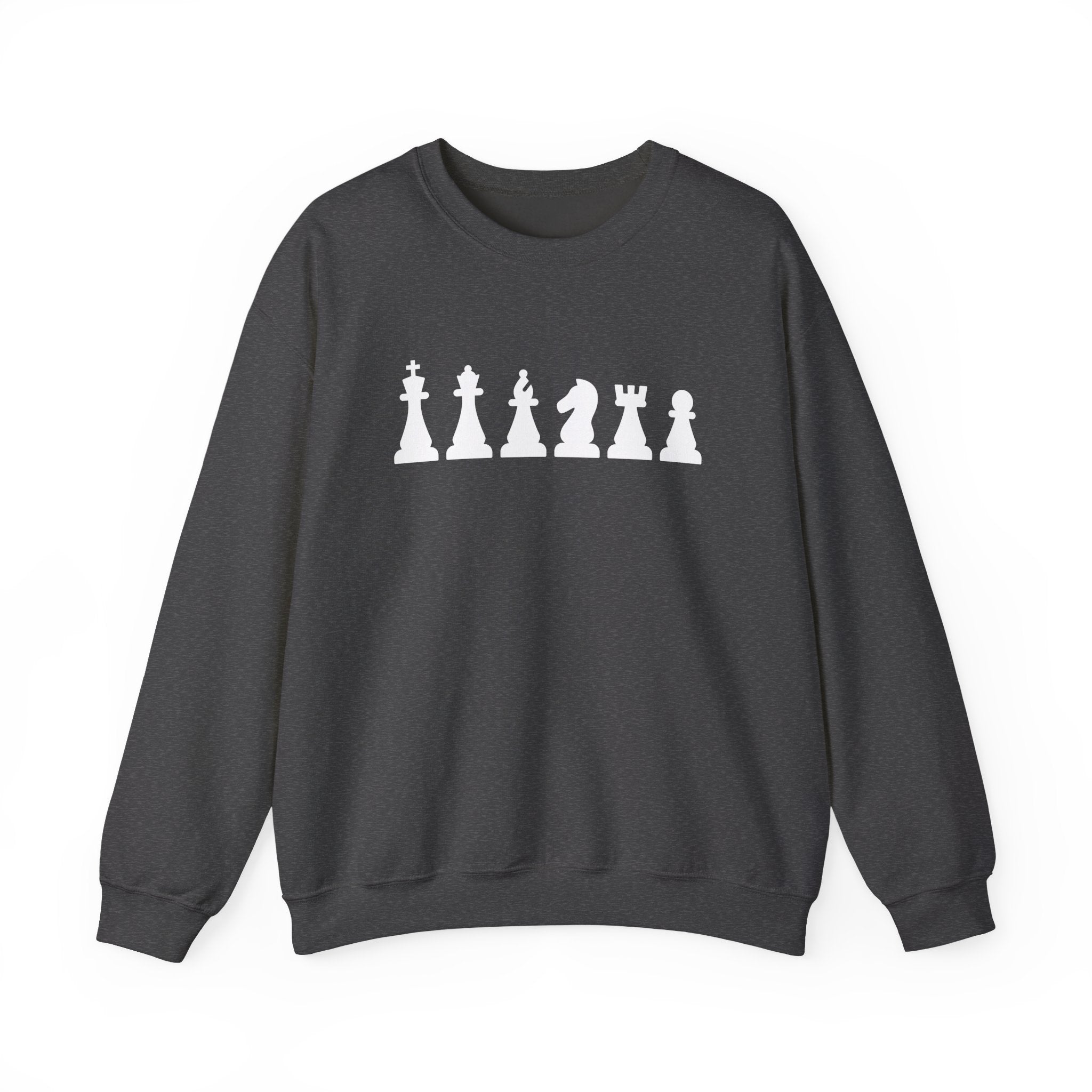 Chess Piece Sweatshirt, Unisex Cozy Crewneck for Chess Lovers, Perfect Gift for Gamers, Casual Wear, Chess Tournament, Strategy Enthusiasts