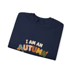 Autumn-Themed Unisex Crewneck Sweatshirt, Cozy Fall Apparel, Perfect for Thanksgiving, Autumn Vibes Gift, Seasonal Wardrobe Essential