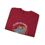 Cozy Reading Sweatshirt, Unisex Crewneck for Book Lovers, Perfect Gift for Birthdays, Holidays, and Cozy Nights in