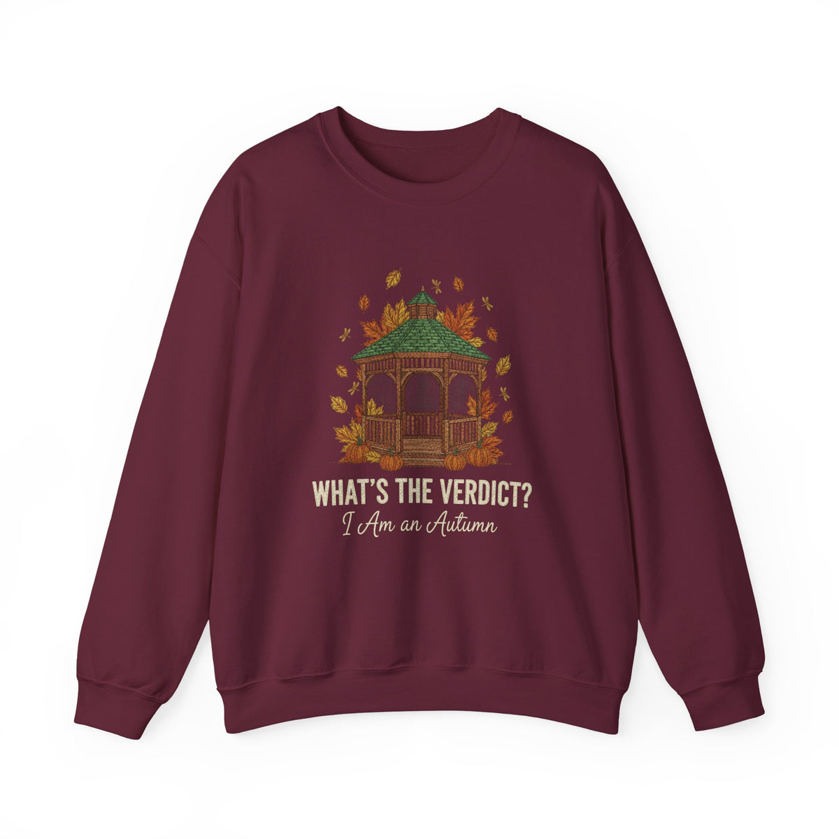 Autumn Crewneck Sweatshirt, Cozy Fall Sweater, Gift for Her, Seasonal Fashion, Thanksgiving Apparel, Outdoor Gathering Outfit