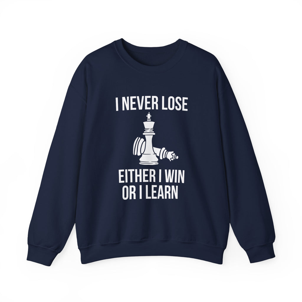 Inspirational Chess Sweatshirt for Growth Mindset, Motivational Crewneck, Perfect Gift for Strategists, Athletes, Coaches, Unisex Hoodie