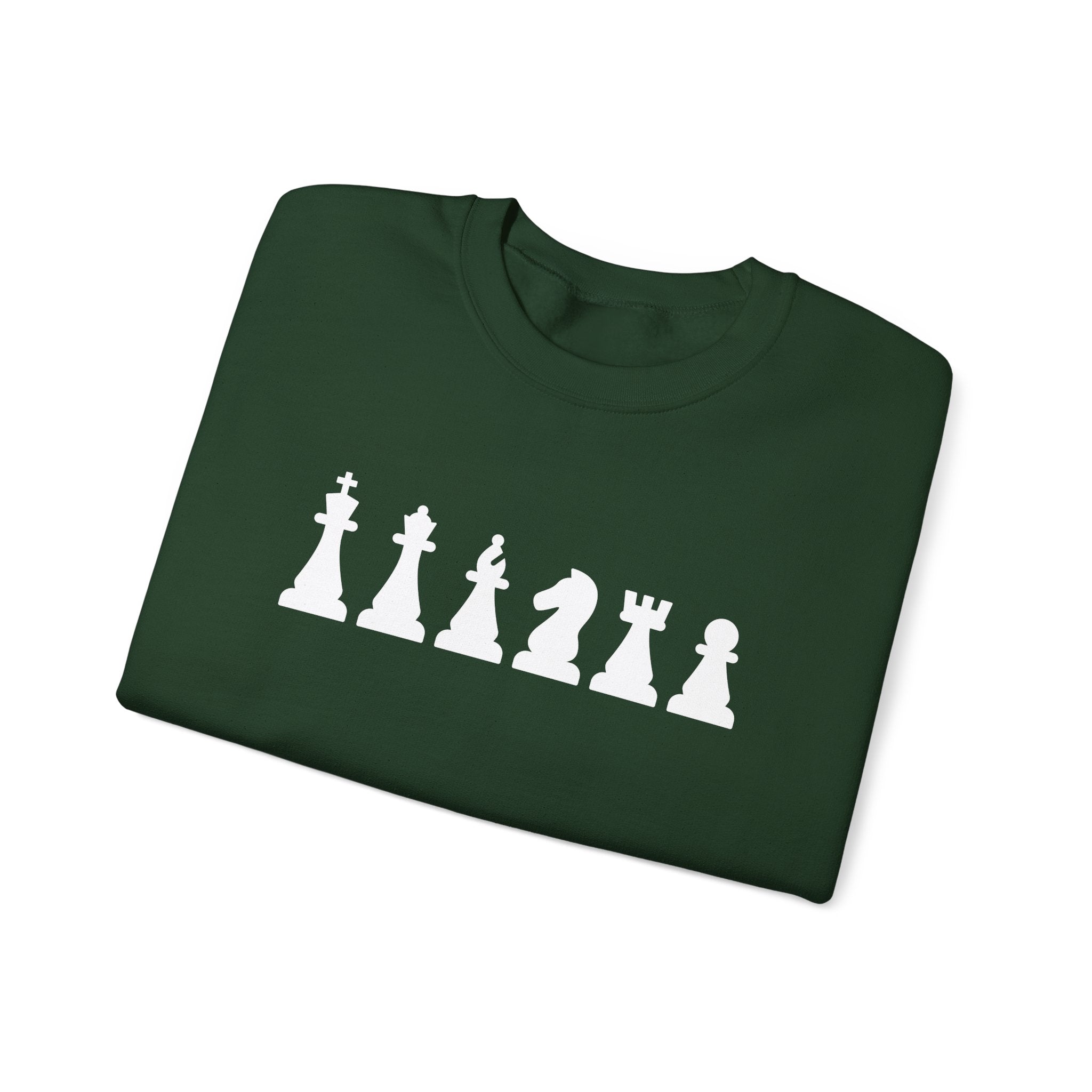 Chess Piece Sweatshirt, Unisex Cozy Crewneck for Chess Lovers, Perfect Gift for Gamers, Casual Wear, Chess Tournament, Strategy Enthusiasts