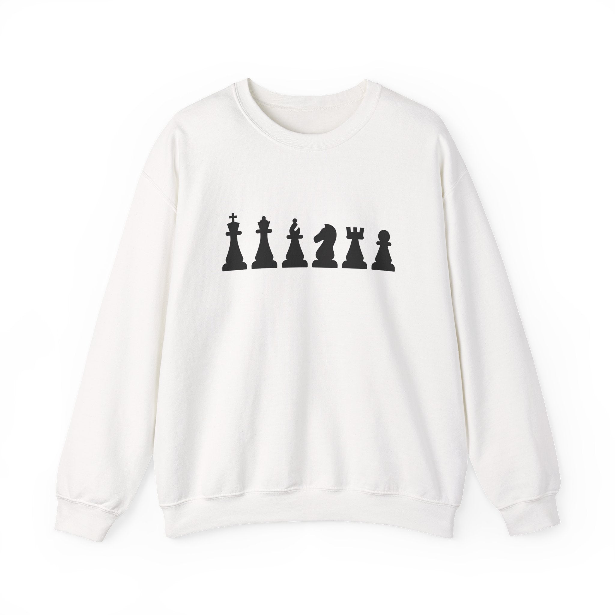 Chess Piece Sweatshirt, Unisex Cozy Crewneck for Chess Lovers, Perfect Gift for Gamers, Casual Wear, Chess Tournament, Strategy Enthusiasts