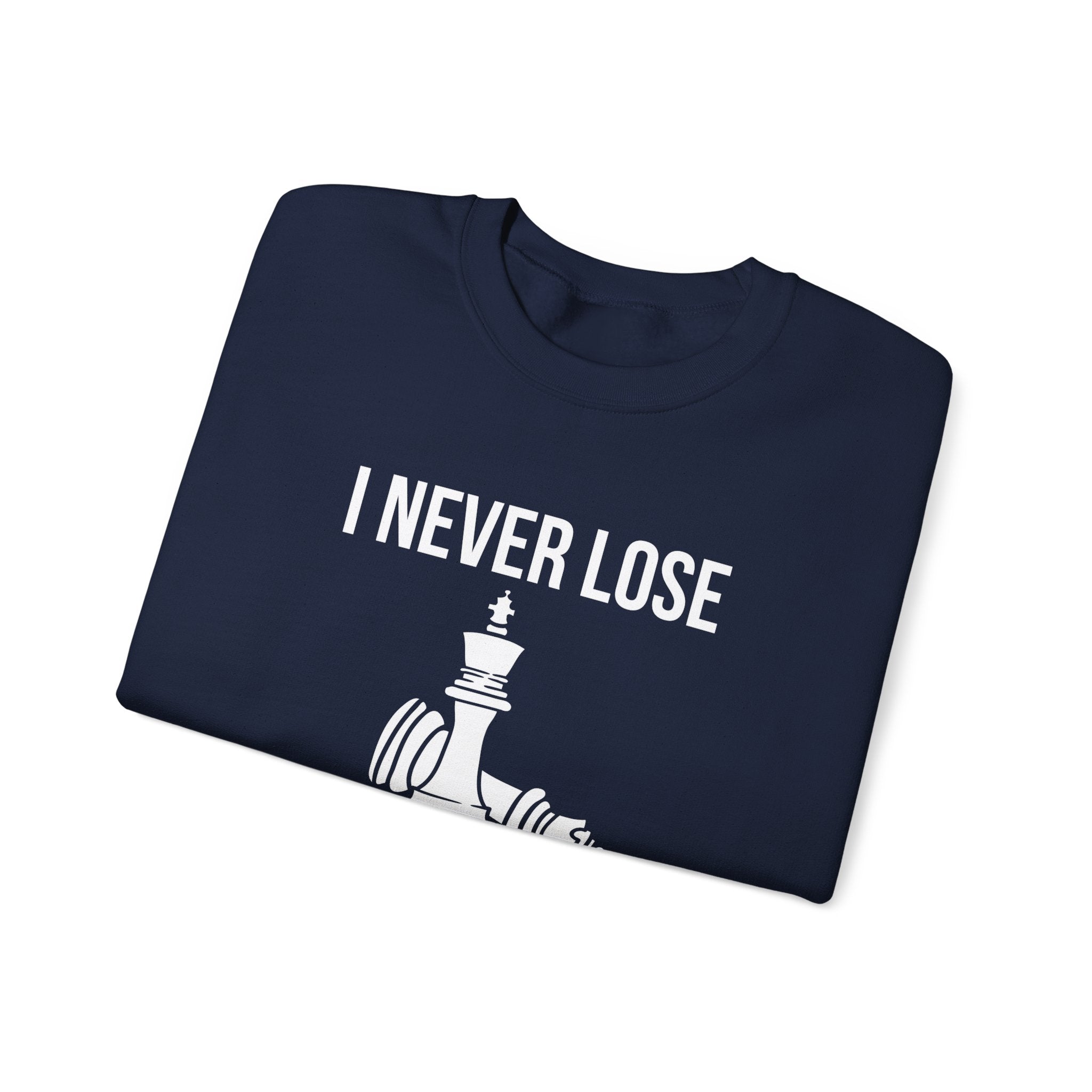 Inspirational Chess Sweatshirt for Growth Mindset, Motivational Crewneck, Perfect Gift for Strategists, Athletes, Coaches, Unisex Hoodie