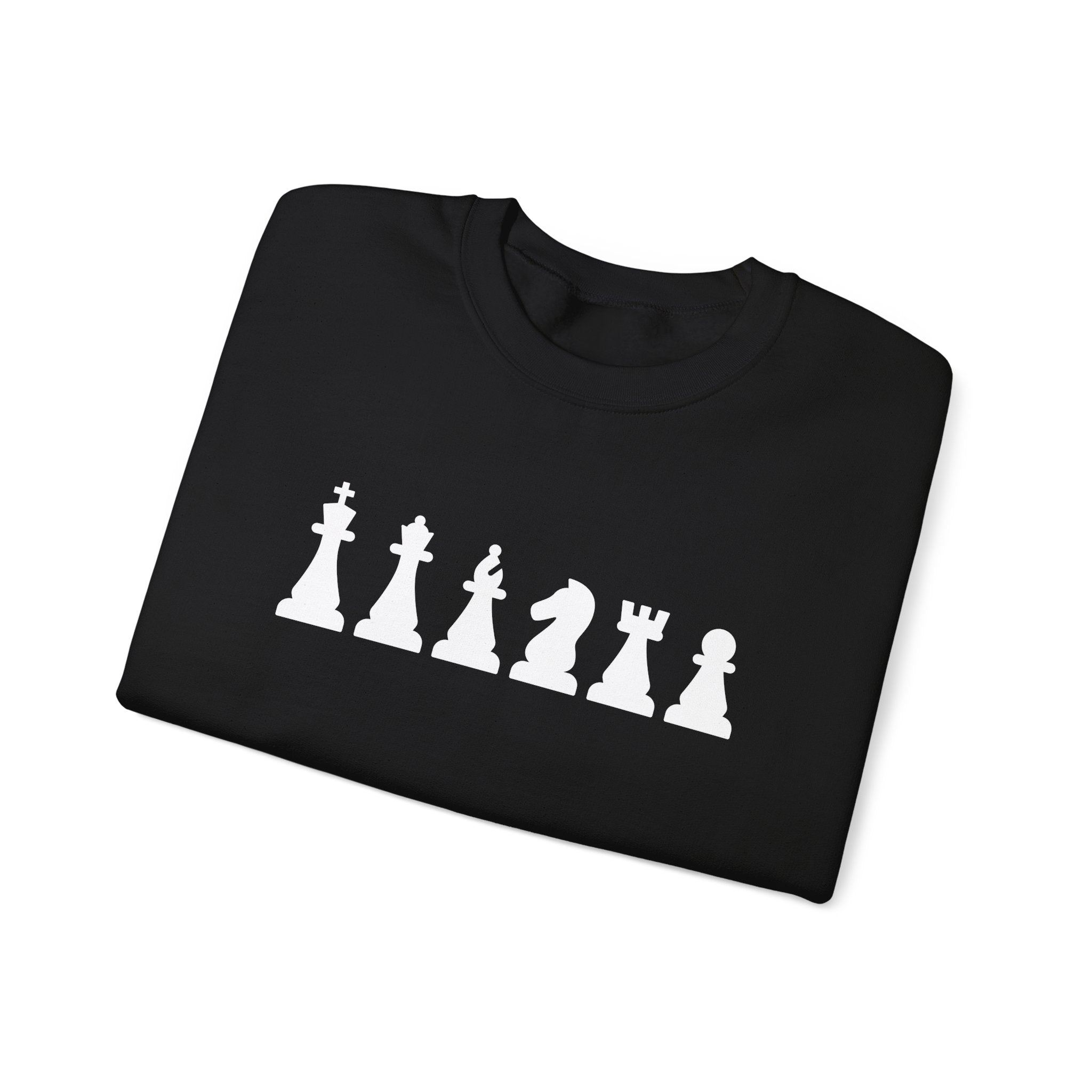 Chess Piece Sweatshirt, Unisex Cozy Crewneck for Chess Lovers, Perfect Gift for Gamers, Casual Wear, Chess Tournament, Strategy Enthusiasts