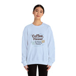 Coffee Lover's Crewneck Sweatshirt | Cozy Gift for Coffee Enthusiasts | Everyday Comfort | Funny Gift for Him or Her
