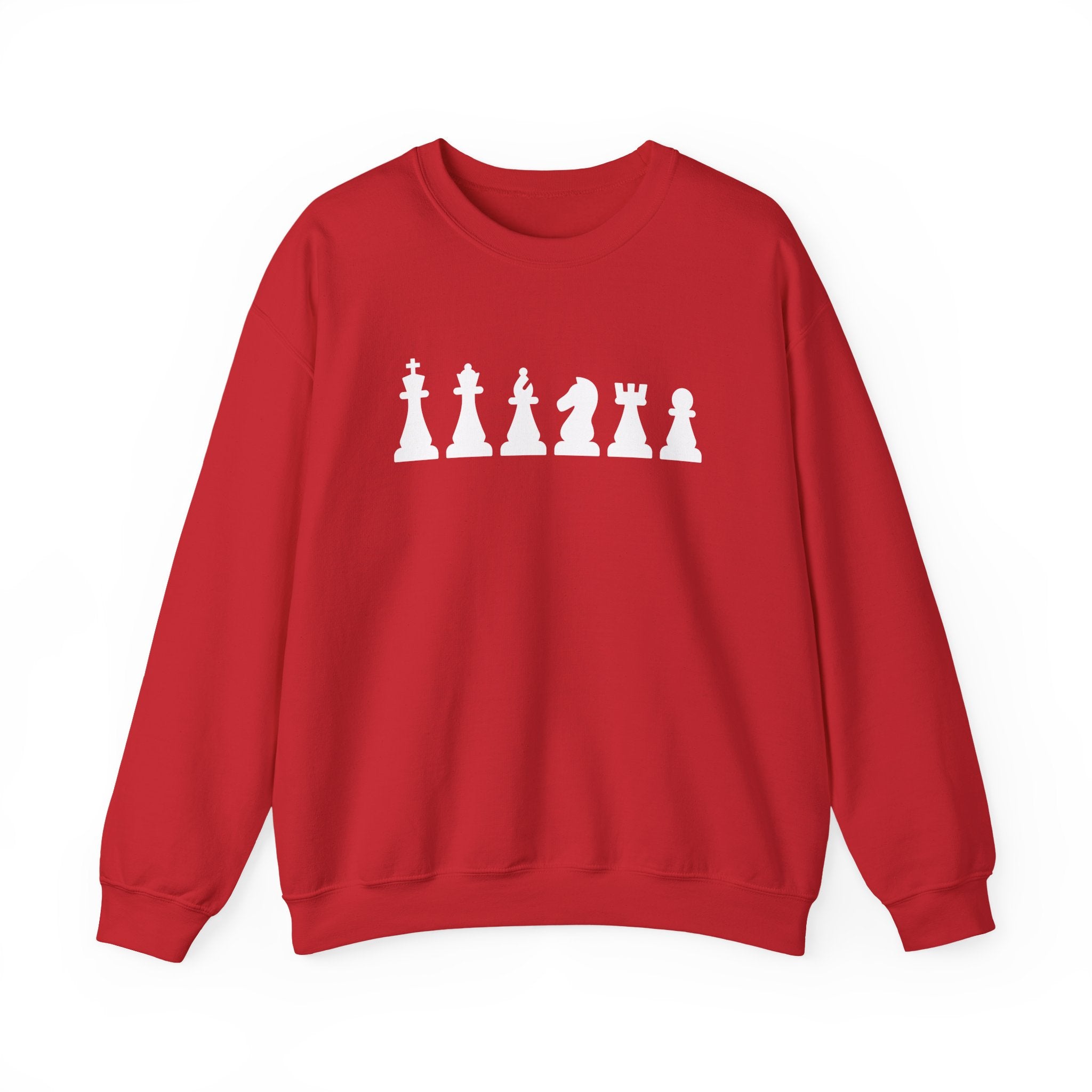 Chess Piece Sweatshirt, Unisex Cozy Crewneck for Chess Lovers, Perfect Gift for Gamers, Casual Wear, Chess Tournament, Strategy Enthusiasts