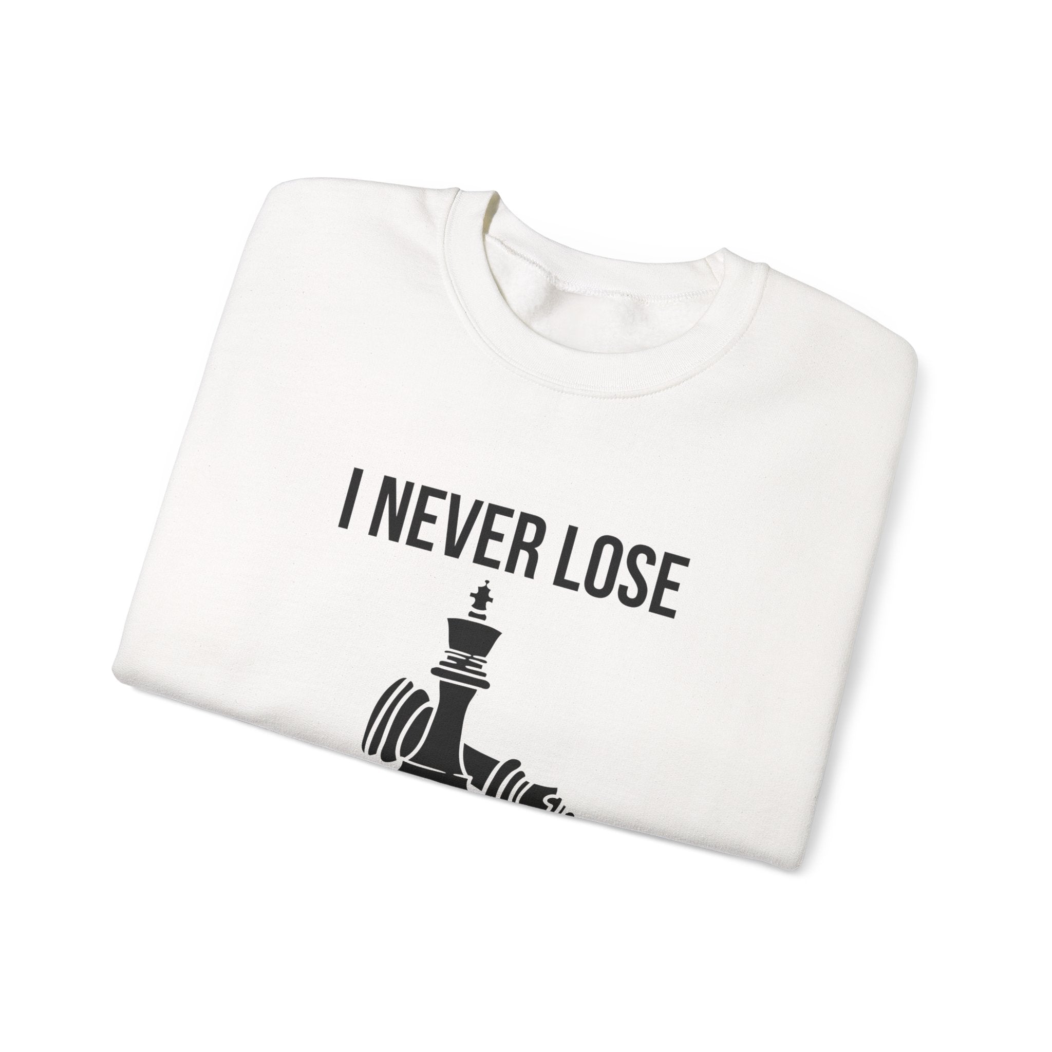 Inspirational Chess Sweatshirt for Growth Mindset, Motivational Crewneck, Perfect Gift for Strategists, Athletes, Coaches, Unisex Hoodie