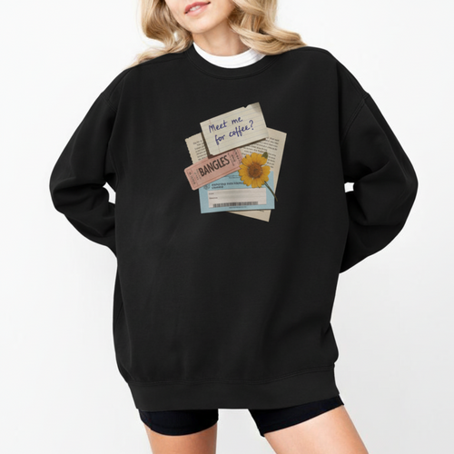 Retro-Inspired Band Sweatshirt, Unisex Crewneck, Cozy Gift for Music Lovers, Perfect for Concerts or Casual Outfits