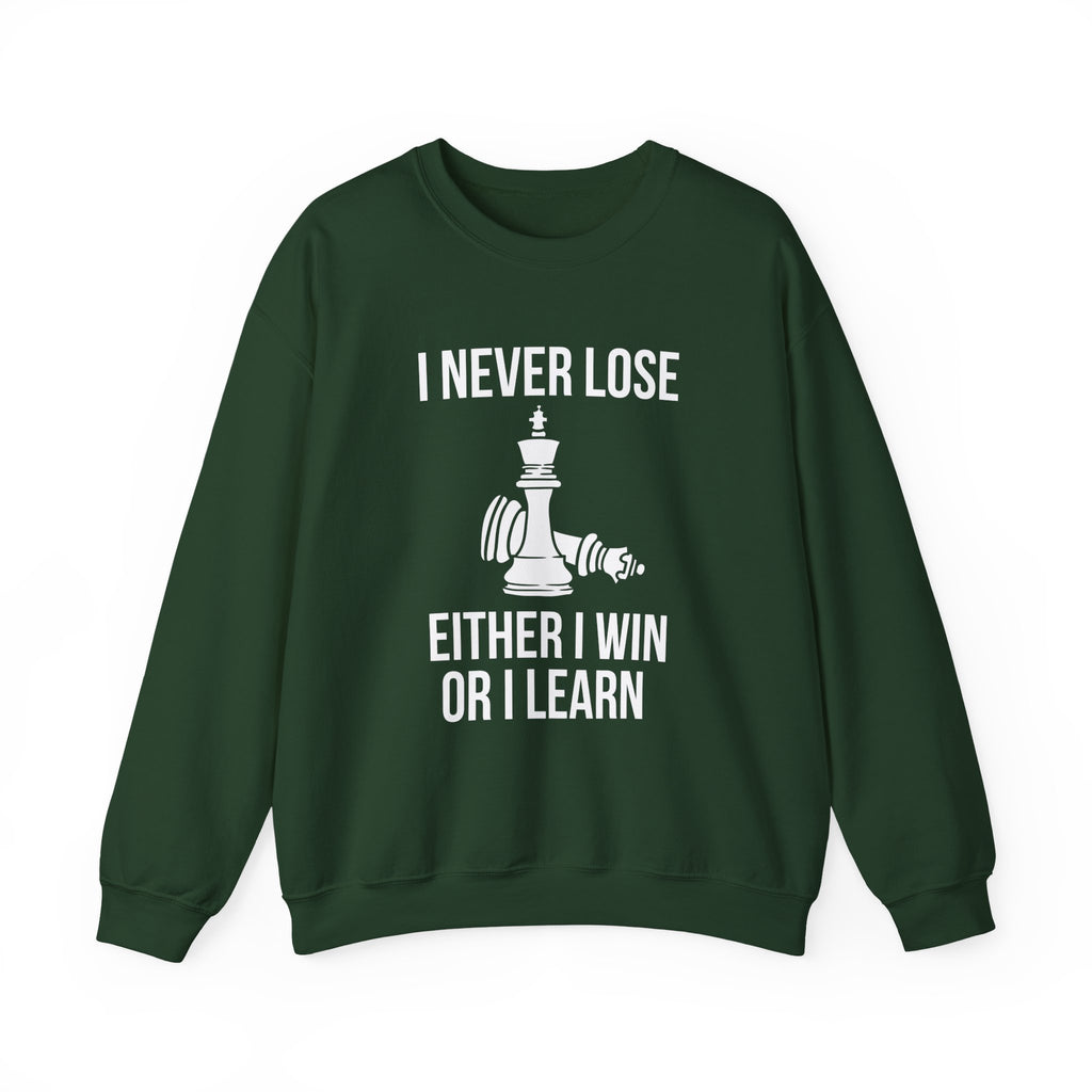 Inspirational Chess Sweatshirt for Growth Mindset, Motivational Crewneck, Perfect Gift for Strategists, Athletes, Coaches, Unisex Hoodie