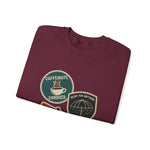 Coffee Lover's Unisex Crewneck Sweatshirt, Cozy Gift Idea for Bookworms, Perfect for Fall, Cozy Nights, Coffee Enthusiasts