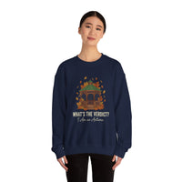 Autumn Crewneck Sweatshirt, Cozy Fall Sweater, Gift for Her, Seasonal Fashion, Thanksgiving Apparel, Outdoor Gathering Outfit