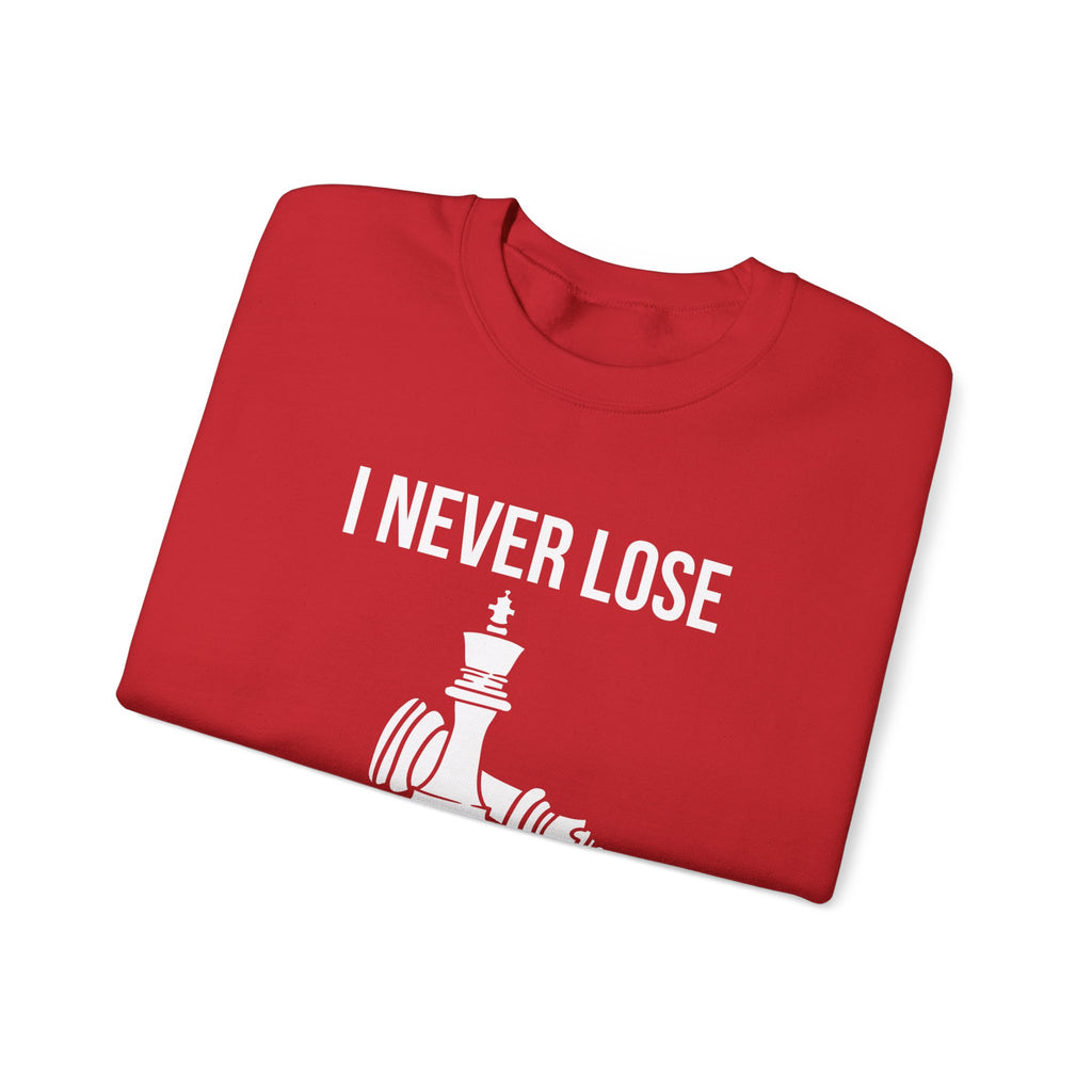 Inspirational Chess Sweatshirt for Growth Mindset, Motivational Crewneck, Perfect Gift for Strategists, Athletes, Coaches, Unisex Hoodie