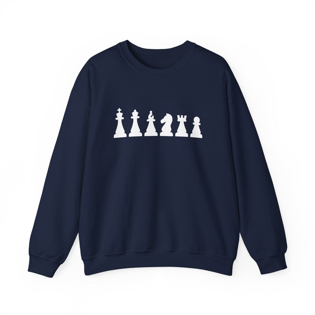 Chess Piece Sweatshirt, Unisex Cozy Crewneck for Chess Lovers, Perfect Gift for Gamers, Casual Wear, Chess Tournament, Strategy Enthusiasts