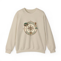 Navigating Life Unisex Crewneck Sweatshirt, Cozy and Inspirational, Perfect for Book Lovers, Ideal for Gifting, Cozy Sweater for All Seasons