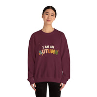 Autumn-Themed Unisex Crewneck Sweatshirt, Cozy Fall Apparel, Perfect for Thanksgiving, Autumn Vibes Gift, Seasonal Wardrobe Essential