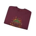 Autumn Crewneck Sweatshirt, Cozy Fall Sweater, Gift for Her, Seasonal Fashion, Thanksgiving Apparel, Outdoor Gathering Outfit