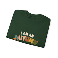 Autumn-Themed Unisex Crewneck Sweatshirt, Cozy Fall Apparel, Perfect for Thanksgiving, Autumn Vibes Gift, Seasonal Wardrobe Essential