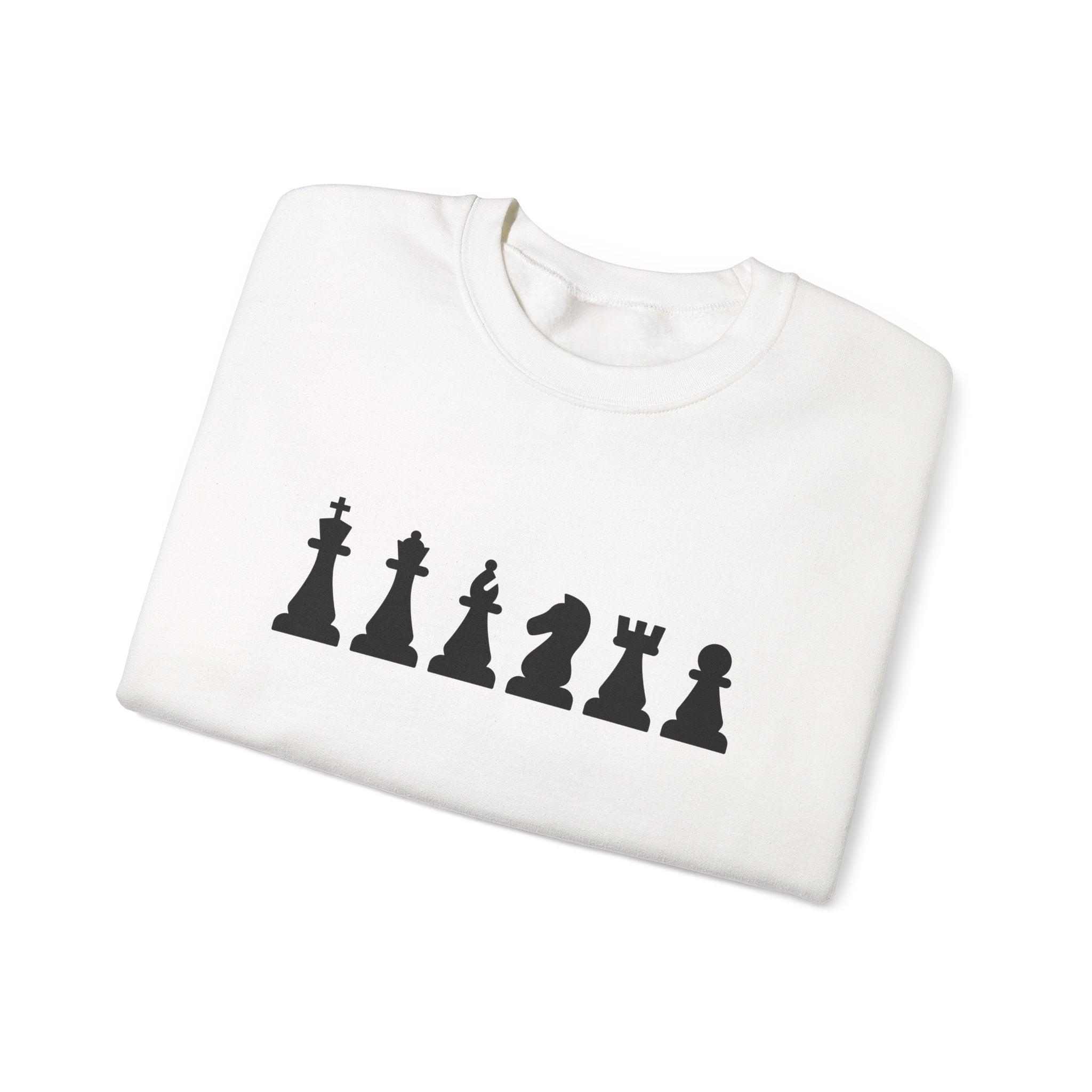 Chess Piece Sweatshirt, Unisex Cozy Crewneck for Chess Lovers, Perfect Gift for Gamers, Casual Wear, Chess Tournament, Strategy Enthusiasts