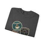 Coffee Lover's Unisex Crewneck Sweatshirt, Cozy Gift Idea for Bookworms, Perfect for Fall, Cozy Nights, Coffee Enthusiasts