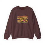 I Survived the International Crab Bag Crewneck Sweatshirt, Funny Foodie Apparel, Gift for Food Lovers, Casual Wear, Culinary Event Sweater